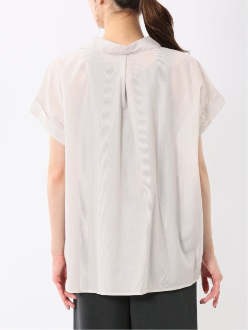 フロントタックかぶり スキッパーシャツ