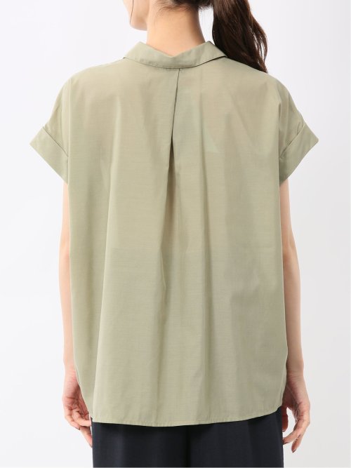 フロントタックかぶり スキッパーシャツ