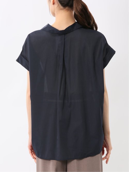 フロントタックかぶり スキッパーシャツ