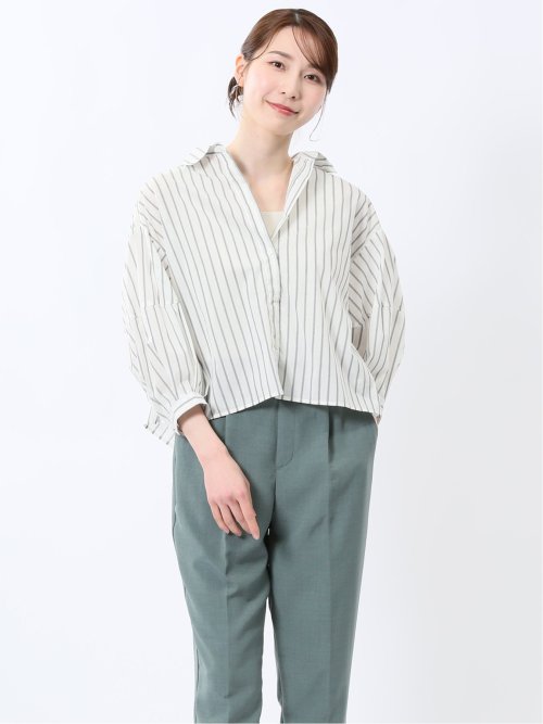 ランタンスリーブ ショートシャツ