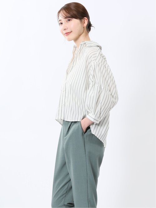 ランタンスリーブ ショートシャツ