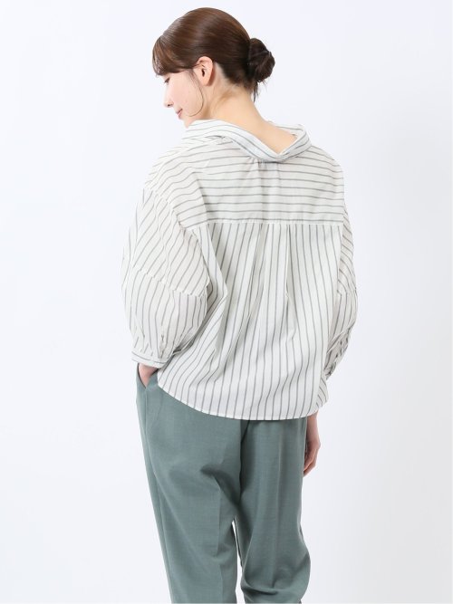 ランタンスリーブ ショートシャツ