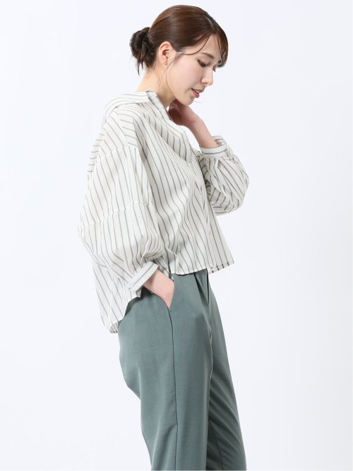 ランタンスリーブ ショートシャツ