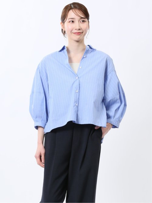 ランタンスリーブ ショートシャツ