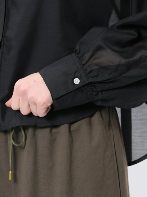 ショート シアー長袖シャツ