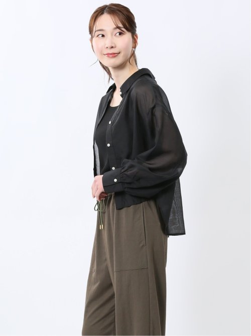 ショート シアー長袖シャツ