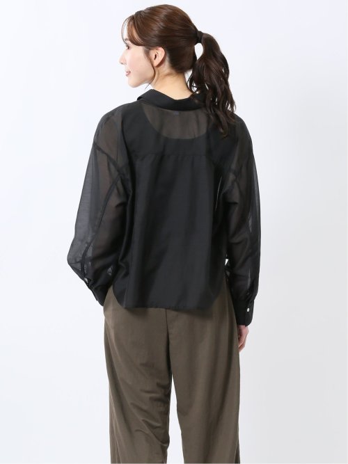 ショート シアー長袖シャツ