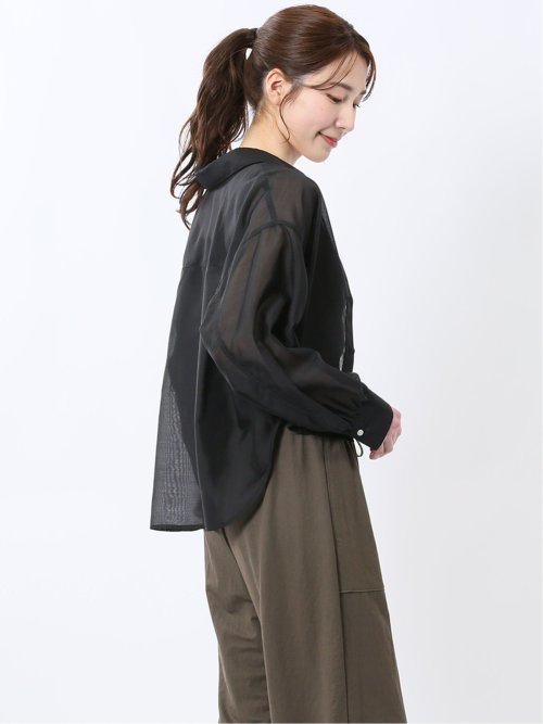 ショート シアー長袖シャツ