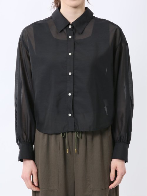 ショート シアー長袖シャツ