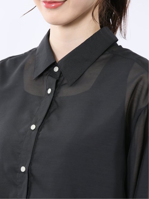 ショート シアー長袖シャツ