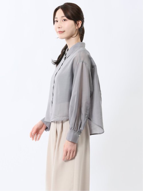 ショート シアー長袖シャツ