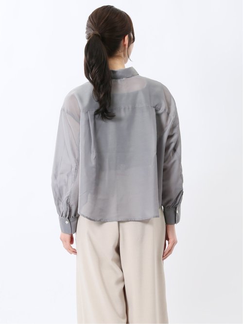 ショート シアー長袖シャツ