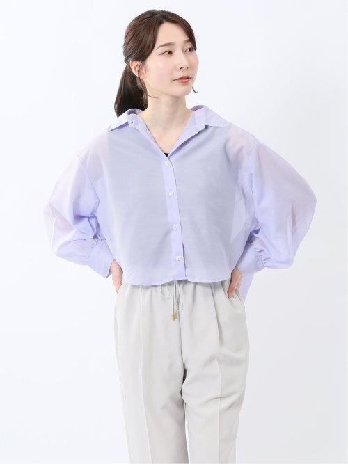 ショート シアー長袖シャツ
