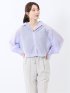 ショート シアー長袖シャツ