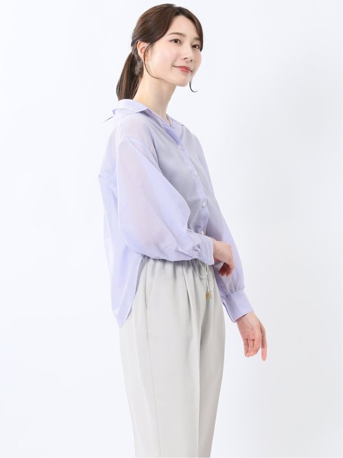 ショート シアー長袖シャツ