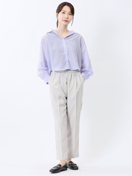 ショート シアー長袖シャツ