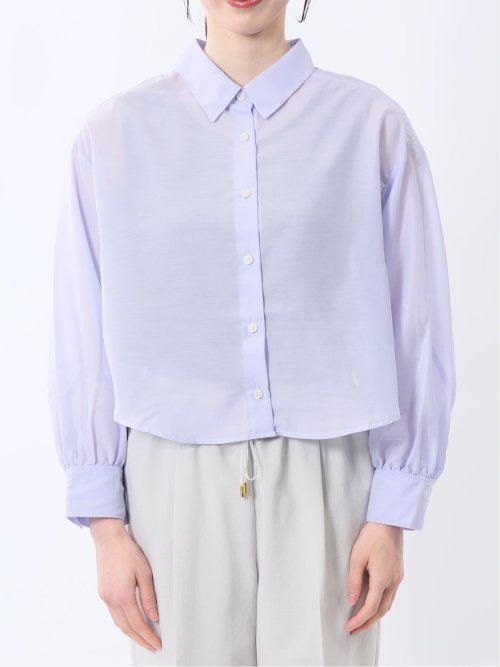 ショート シアー長袖シャツ