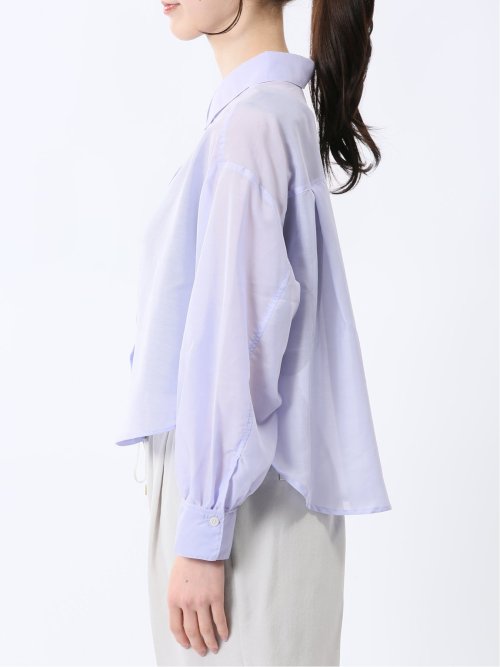 ショート シアー長袖シャツ