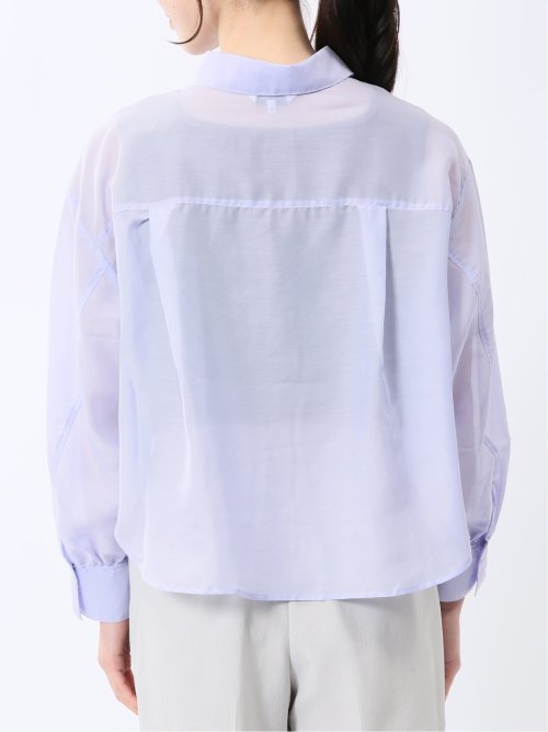 ショート シアー長袖シャツ