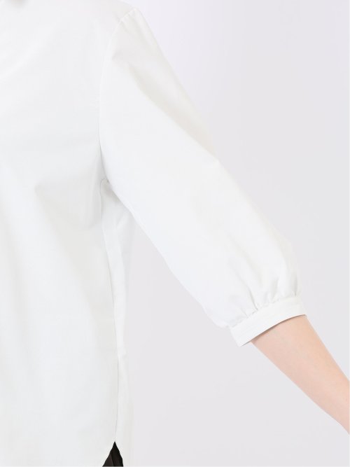 汗染み防止 UVカット 防シワ 7分袖 スキッパー ブラウス
