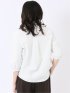 汗染み防止 UVカット 防シワ 7分袖 スキッパー ブラウス