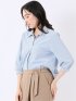 汗染み防止 UVカット 防シワ 7分袖 スキッパー ブラウス