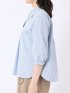 汗染み防止 UVカット 防シワ 7分袖 スキッパー ブラウス