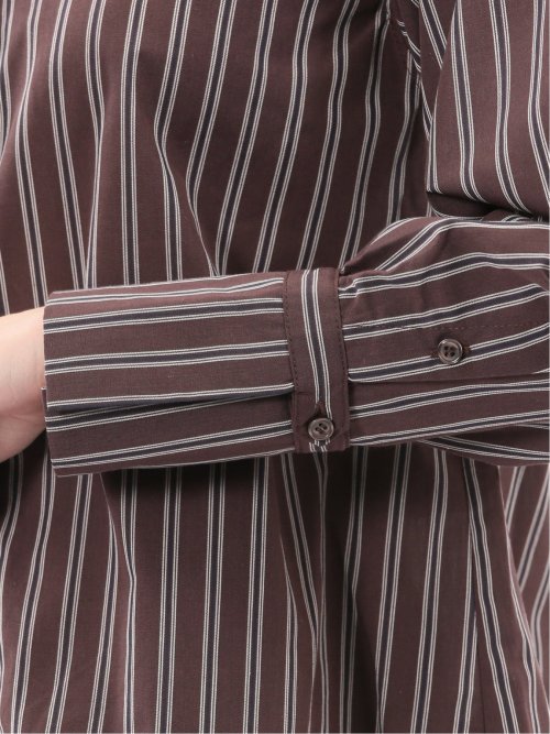 マオカラー 長袖ブラウス