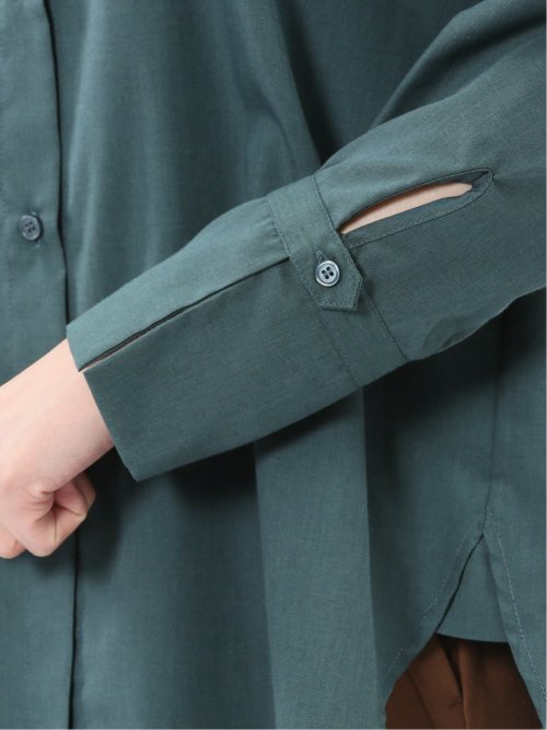 マオカラー 長袖ブラウス