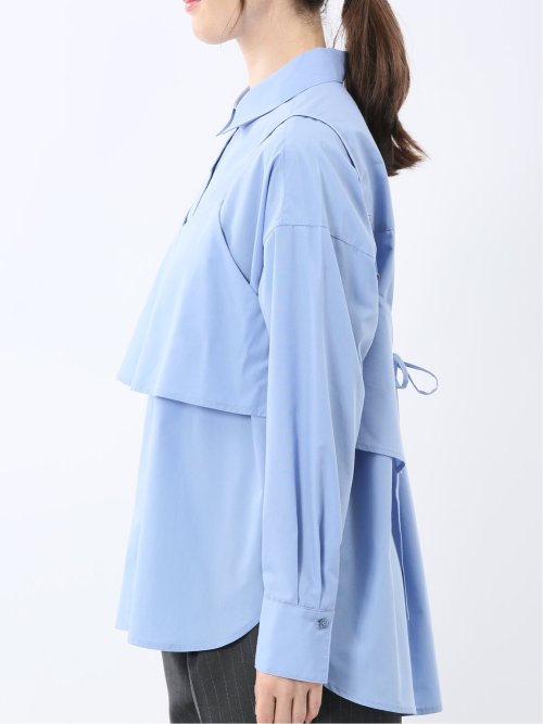 ビスチェ&レギュラーカラー長袖シャツ アンサンブル