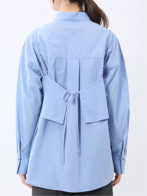 ビスチェ&レギュラーカラー長袖シャツ アンサンブル