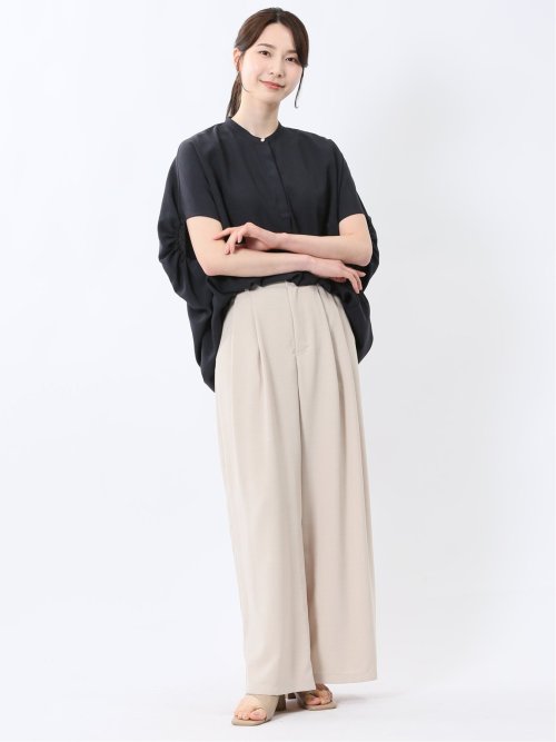 タンブラーブッチャー 無地 プルオーバーブラウス(セットアップ可能)