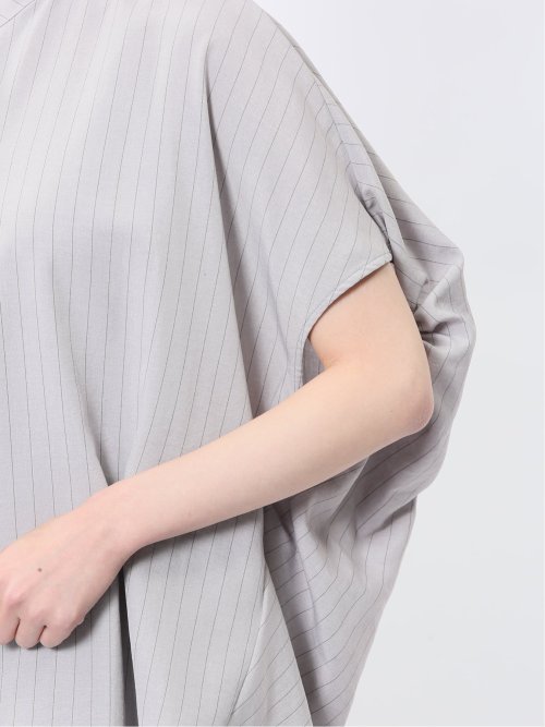 タンブラーブッチャー ストライプ柄 プルオーバーブラウス(セットアップ可能)