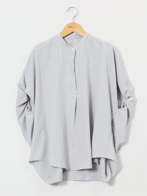 タンブラーブッチャー ストライプ柄 プルオーバーブラウス(セットアップ可能)