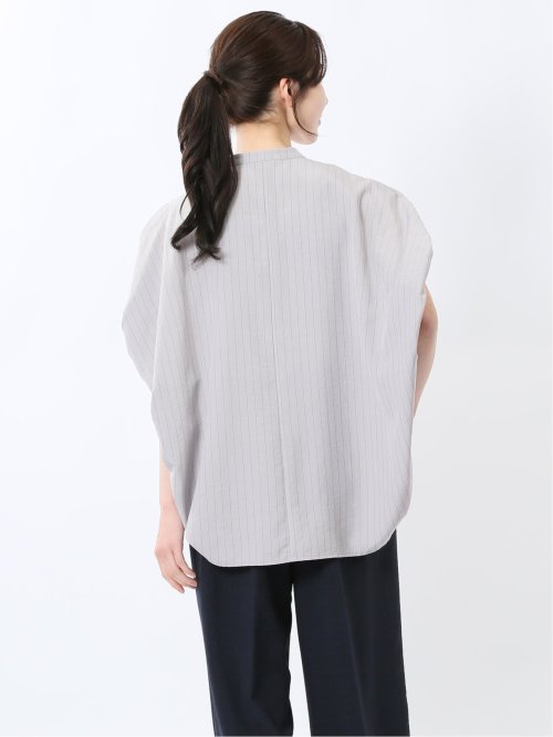 タンブラーブッチャー ストライプ柄 プルオーバーブラウス(セットアップ可能)