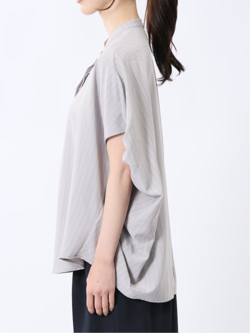 タンブラーブッチャー ストライプ柄 プルオーバーブラウス(セットアップ可能)