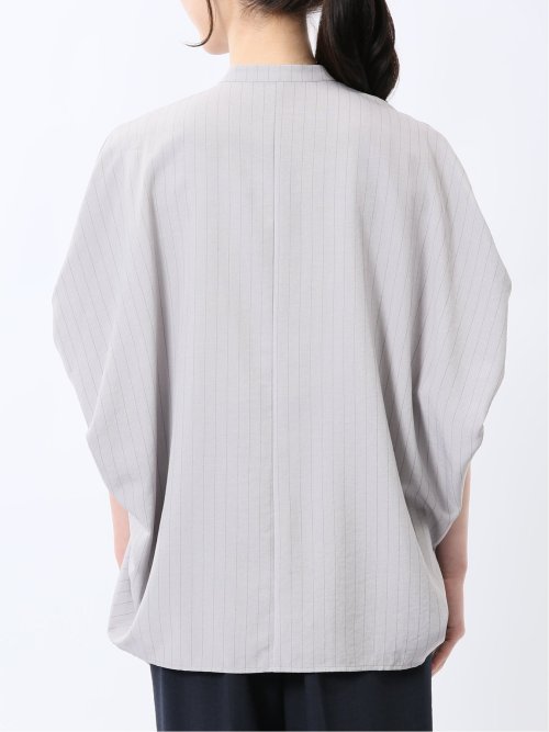 タンブラーブッチャー ストライプ柄 プルオーバーブラウス(セットアップ可能)