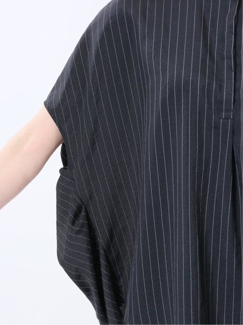 タンブラーブッチャー ストライプ柄 プルオーバーブラウス(セットアップ可能)