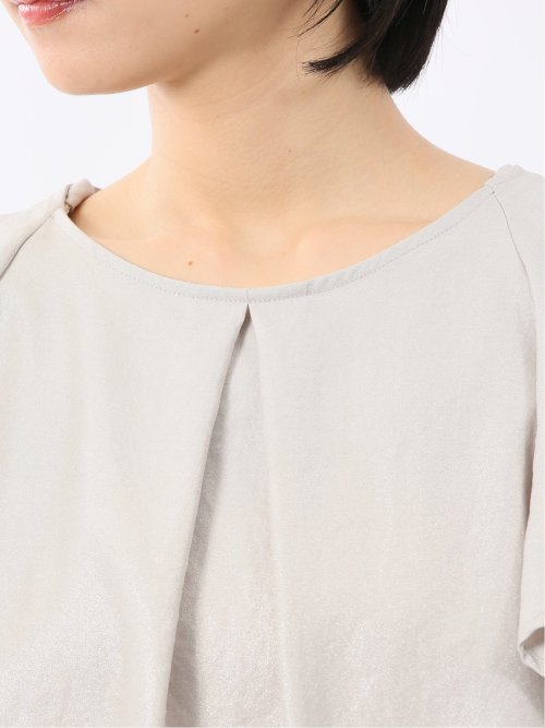 イノウェーブ/INNOWAVE 箔タンブラー 袖2WAY プルオーバーブラウス