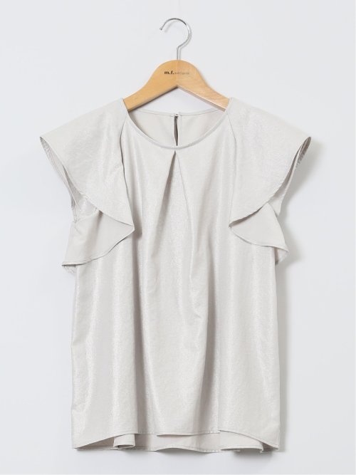 イノウェーブ/INNOWAVE 箔タンブラー 袖2WAY プルオーバーブラウス