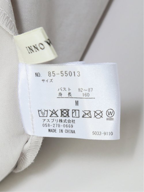 イノウェーブ/INNOWAVE 箔タンブラー 袖2WAY プルオーバーブラウス