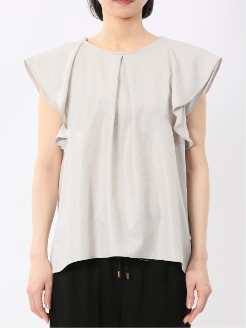 イノウェーブ/INNOWAVE 箔タンブラー 袖2WAY プルオーバーブラウス