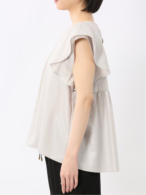 イノウェーブ/INNOWAVE 箔タンブラー 袖2WAY プルオーバーブラウス