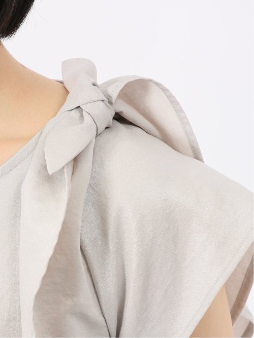 イノウェーブ/INNOWAVE 箔タンブラー 袖2WAY プルオーバーブラウス