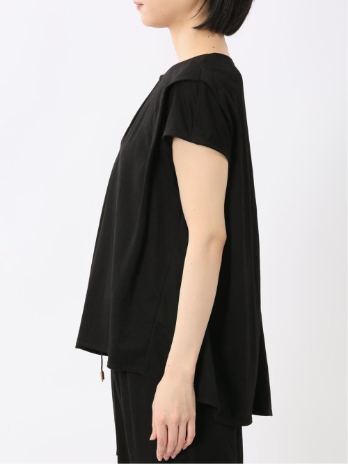 イノウェーブ/INNOWAVE 接触冷感 ストレッチ フレンチ袖 プルオーバーブラウス