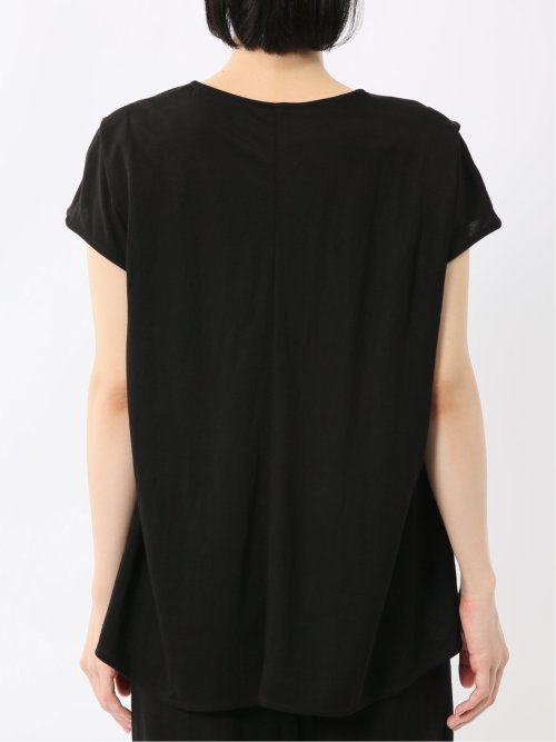 イノウェーブ/INNOWAVE 接触冷感 ストレッチ フレンチ袖 プルオーバーブラウス