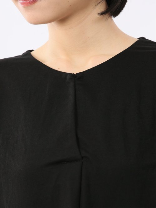 イノウェーブ/INNOWAVE 接触冷感 ストレッチ フレンチ袖 プルオーバーブラウス