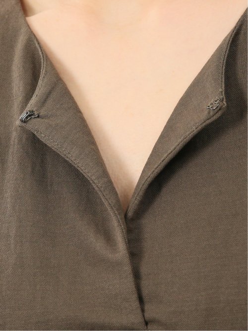 イノウェーブ/INNOWAVE 接触冷感 ストレッチ フレンチ袖 プルオーバーブラウス