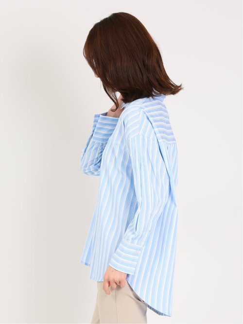 レギュラーカラー 前開きシャツチュニック