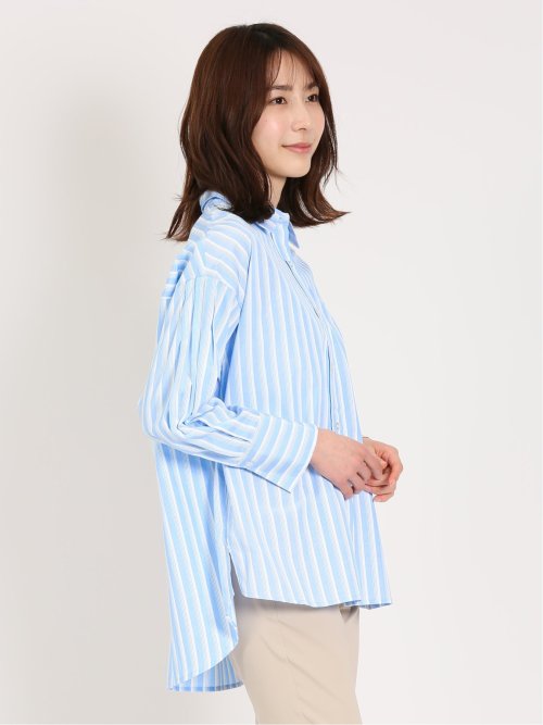 レギュラーカラー 前開きシャツチュニック